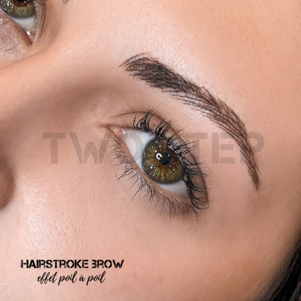 Maquillage permanent sourcils hairstroke